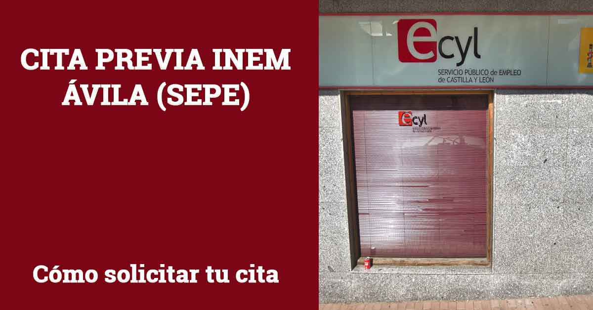 Cita Previa INEM Ávila SEPE