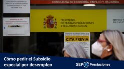 como pedir el subsidio especial por desempleo