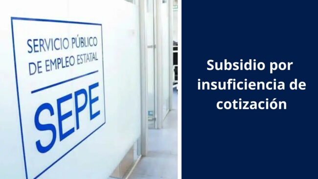 Imagen ilustrativa del subsidio por insuficiencia de cotización